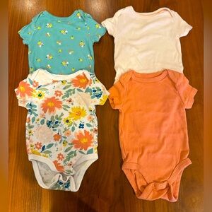 Cloud Island Onesies, 3-6m